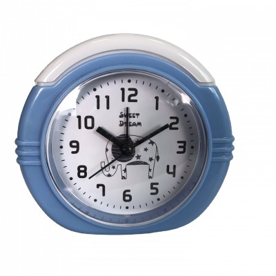 10.5CM Plastic colorful cartoon kids alarm clock