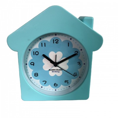 15.5CM Plastic houses shaped kids alarm clock