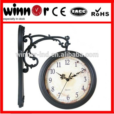 PLASTIC DOUBLE FACEd GARDEN WALL CLOCK