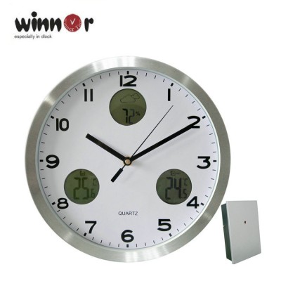 Cheap durable stylish novelty personalized round plastic digital wall clock