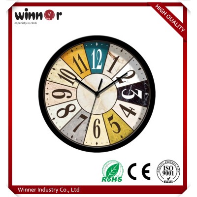 Modern design and beautiful style cheap price large numbers chinese wall clock