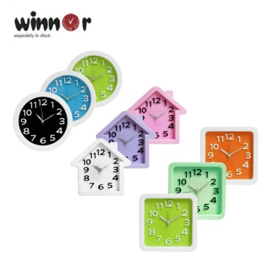 Waimaotong export alarm clock silk printing logo multi color digital table clock