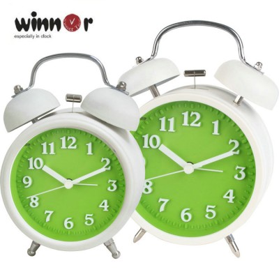 Wholesale 2016 high quality cheap multi color plastic round alarm clock