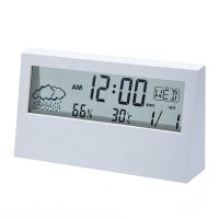 Lovely wholesale table Digital LCD Alarm Clock Weather station Thermometer